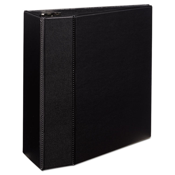 Durable Non-View Binder with DuraHinge and EZD Rings, 3 Rings, 5" Capacity, 11 x 8.5, Black, (7901)