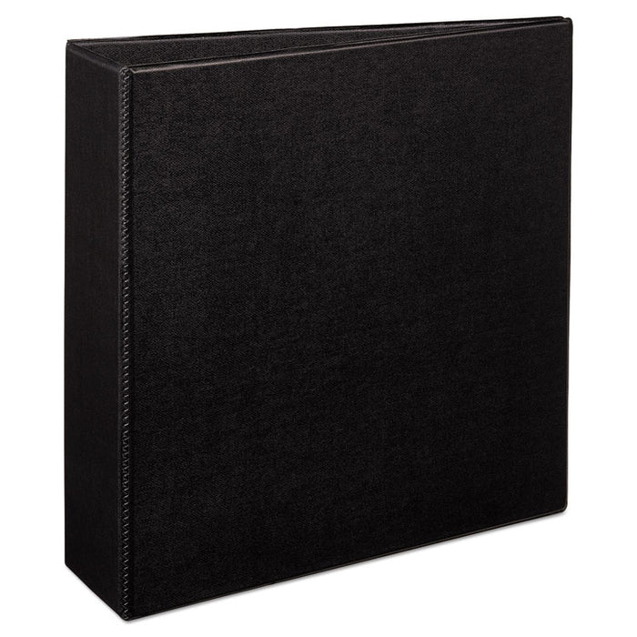 Durable Non-View Binder with DuraHinge and EZD Rings, 3 Rings, 3" Capacity, 11 x 8.5, Black, (7701)