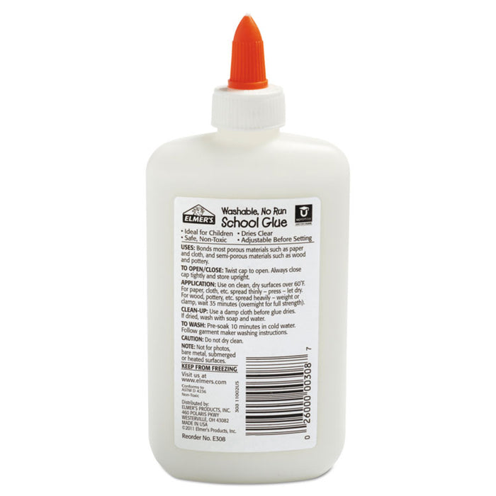 Washable School Glue, 7.63 oz, Dries Clear
