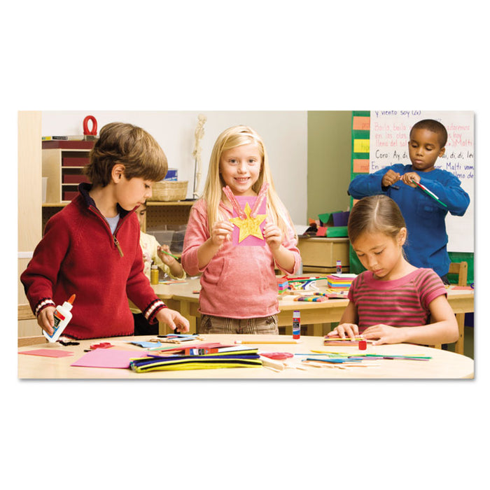 Washable School Glue Sticks, 0.24 oz, Applies and Dries Clear, 60/Box