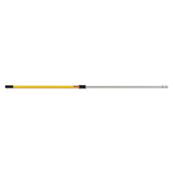 HYGEN 48-96" Quick-Connect Extension Pole, Aluminum, Yellow, 6/Carton