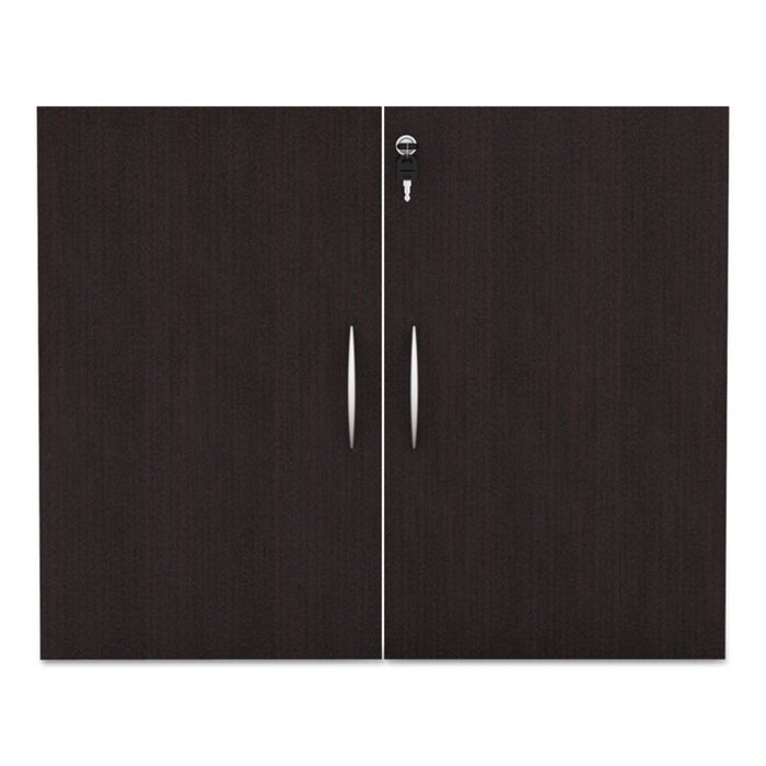 Alera Valencia Series Cabinet Door Kit For All Bookcases, 15.63w x 0.75d x 25.25h, Espresso