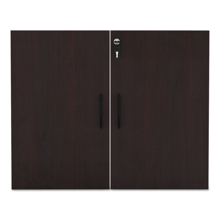 Alera Valencia Series Cabinet Door Kit For All Bookcases, 15.63w x 0.75d x 25.25h, Mahogany