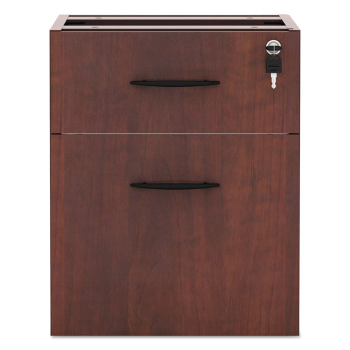Alera Valencia Series Hanging Pedestal File, Left/Right, 2-Drawer: Box/File, Legal/Letter, Cherry, 15.63 x 20.5 x 19.25
