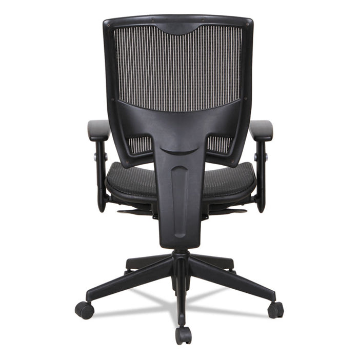 Alera Epoch Series Suspension Mesh Multifunction Chair, Supports Up to 275 lb, 16.25" to 21.06" Seat Height, Black