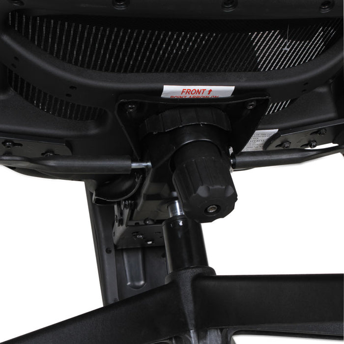 Alera Epoch Series Suspension Mesh Multifunction Chair, Supports Up to 275 lb, 16.25" to 21.06" Seat Height, Black