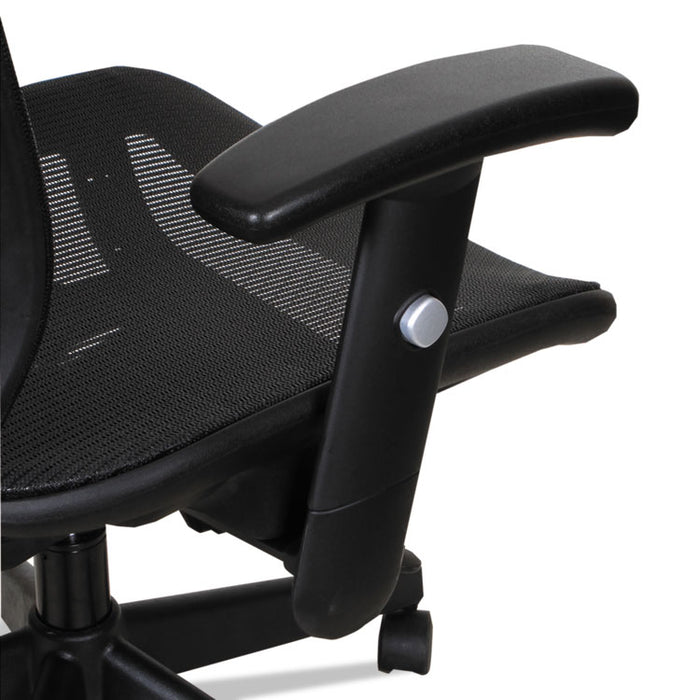 Alera Epoch Series Suspension Mesh Multifunction Chair, Supports Up to 275 lb, 16.25" to 21.06" Seat Height, Black