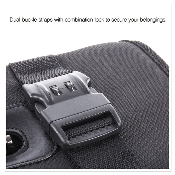 Catalog/Computer Case on Wheels, Nylon, 18 x 8 x 13, Black