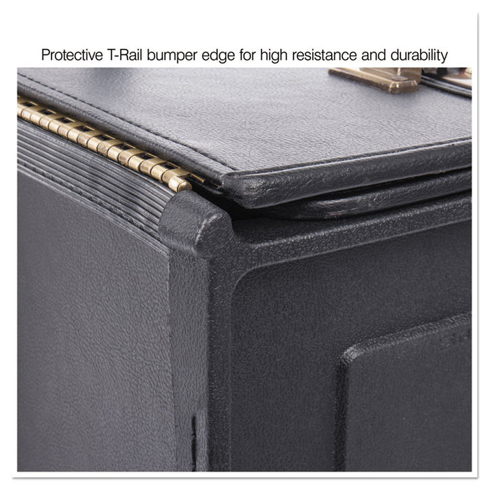 Tufide Rolling Catalog Case, 22 1/4 x 9 x 13 1/2, Black