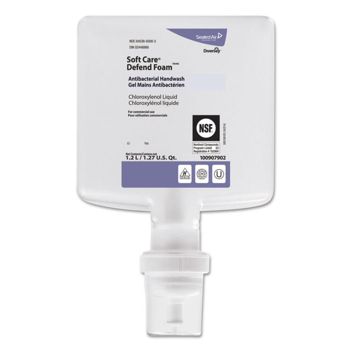 Soft Care Defend Foam Handwash, Fragrance-Free, 1.2 L Refill, 6/Carton
