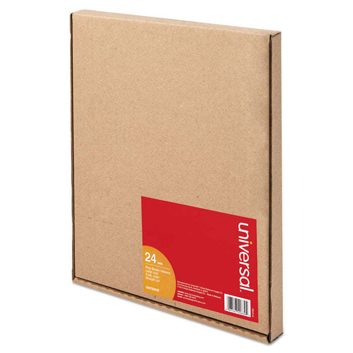 Insertable Tab Index, 5-Tab, 11 x 8.5, Buff, 24 Sets