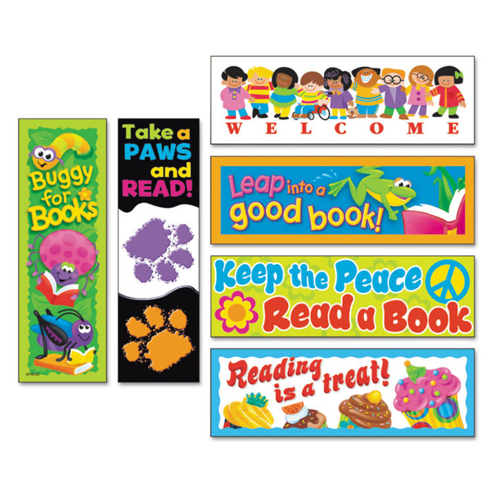 Bookmark Combo Packs, Celebrate Reading Variety #1, 2w x 6h, 216/Pack