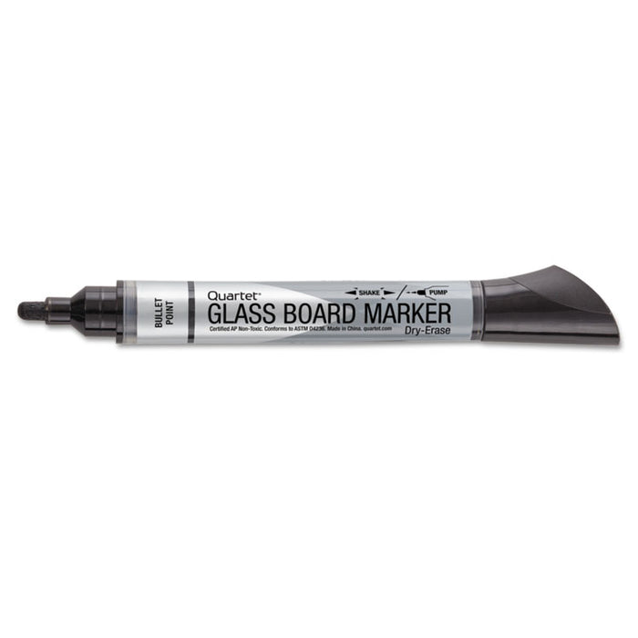 Premium Glass Board Dry Erase Marker, Broad Bullet Tip, Assorted Colors, 4/Pack