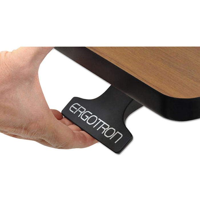 WorkFit D Sit-Stand Workstation, 47.63w x 23.5d x 50.63h, Birch/Black