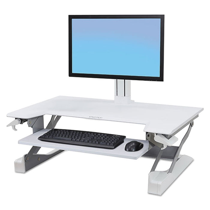 WorkFit-TL Desktop Sit-Stand Workstation, 37.5w x 25d x 20h, White