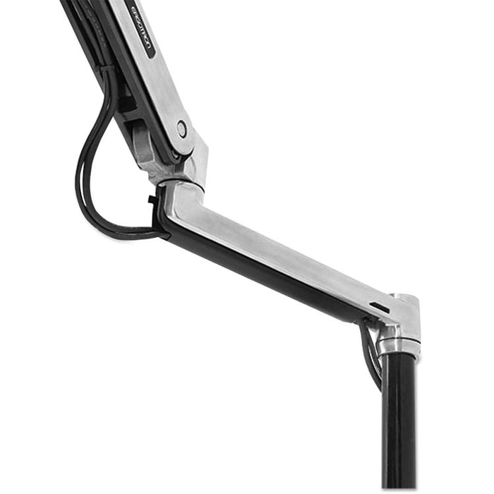 WorkFit-LX Sit-Stand Workstation Mount System, Polished Aluminum