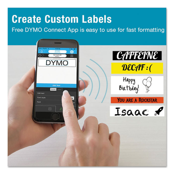 MobileLabeler Bluetooth Label Maker, 4 Lines, 8 3/10w x 4 4/5d x 8 1/10h