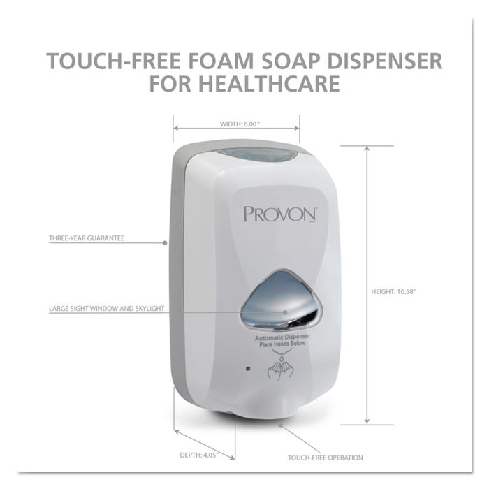 TFX Touch Free Dispenser, 1200 mL, 6" x 4" x 10.5", Dove Gray