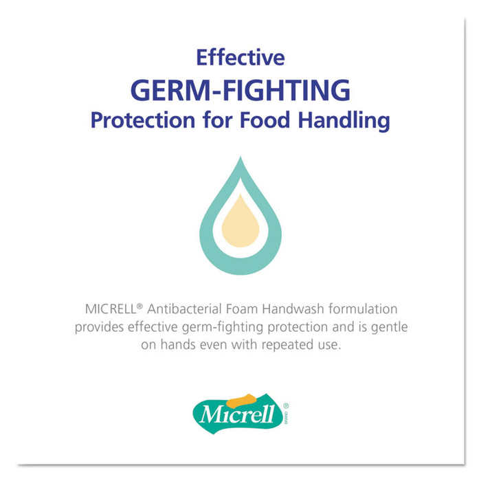 Antibacterial Foam Handwash, Touch-Free Refill, 1200 mL, 2/Carton