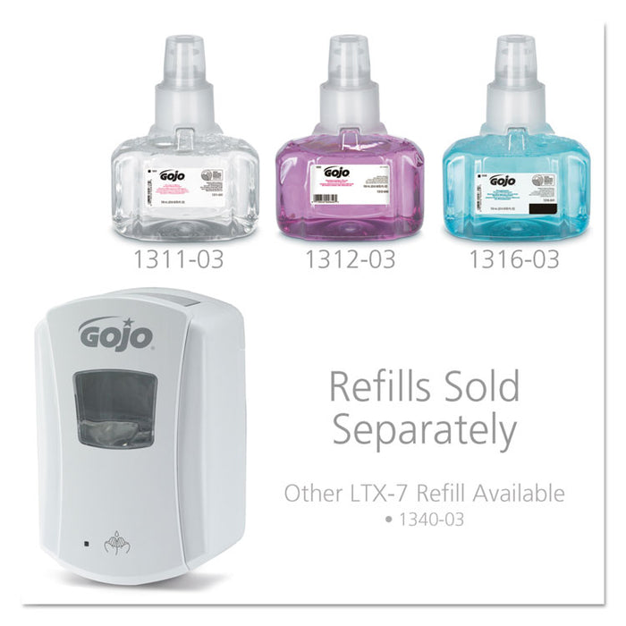 LTX-7 Dispenser, 700 mL, 5.75" x 4" x 8.5", White