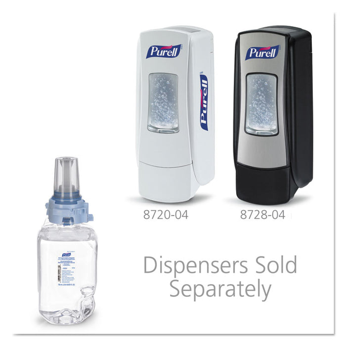 Advanced Hand Sanitizer Green Certified Foam Refill, 700 ml, Fragrance-Free, 4/Carton