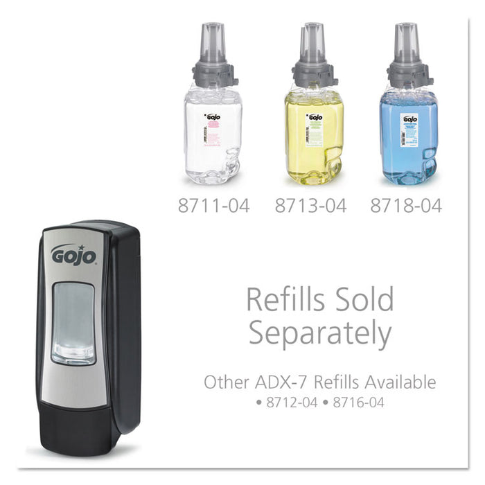 ADX-7 Dispenser, 700 mL, 9.8" x 3.94" x 3.7", Chrome