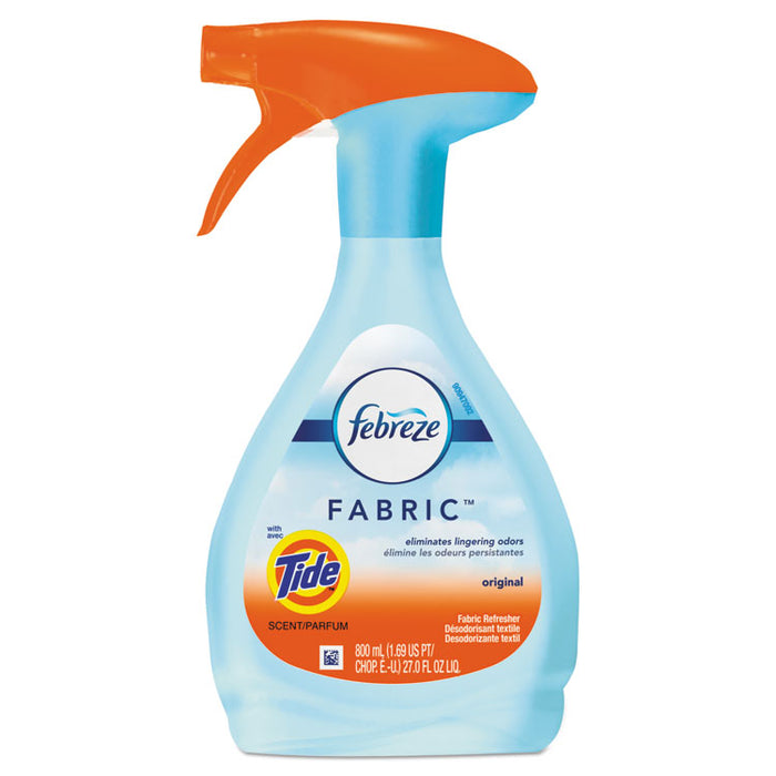 FABRIC Refresher/Odor Eliminator, Tide Original, 27 oz Spray Bottle, 4/Carton