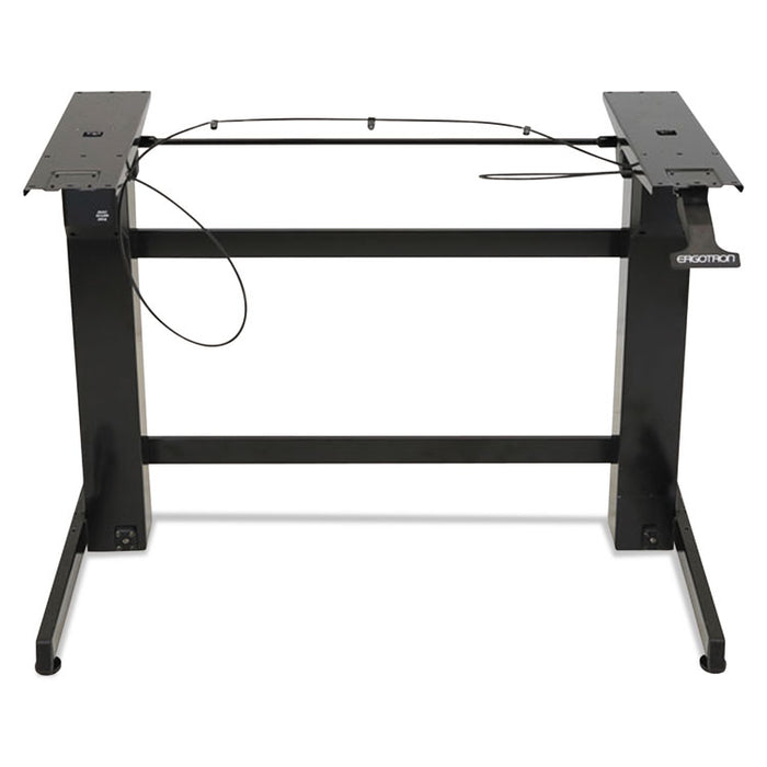 WorkFit-B Sit-Stand Base, Up to 88 lb, 42" x 26" x 32" to 51.5", Black