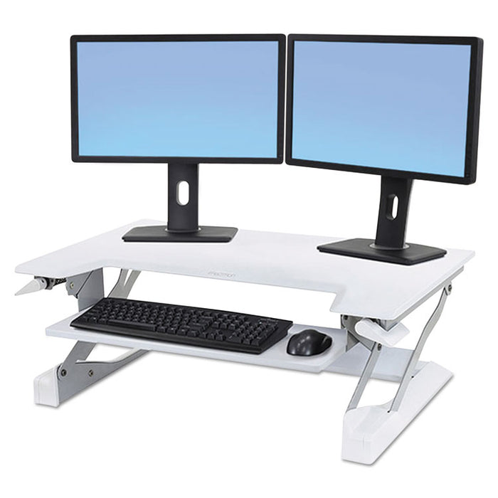 WorkFit-T Desktop Sit-Stand Workstation, 35w x 22d x 20h, White