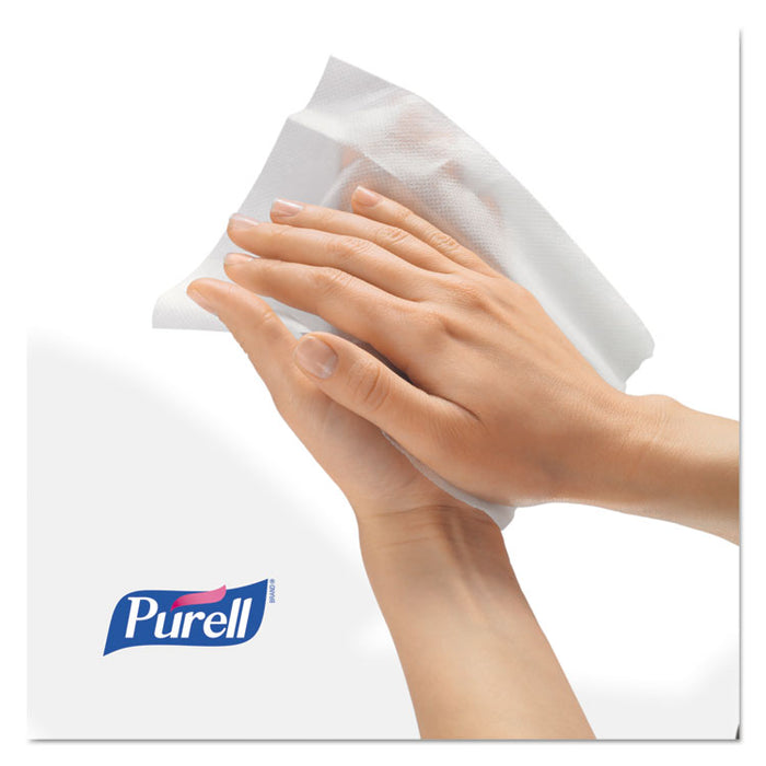 Sanitizing Hand Wipes, 6 x 6 3/4, White, 270/Canister, 6 Canisters/Carton