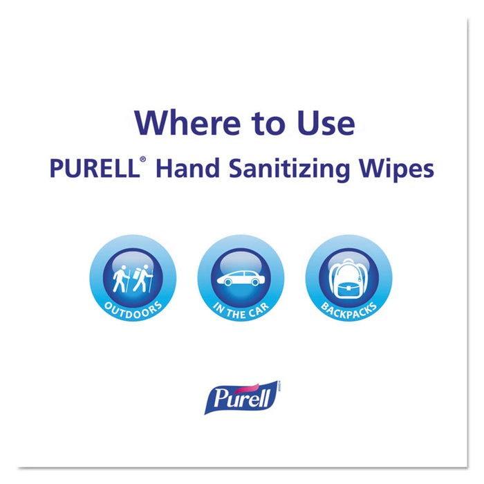 Premoistened Sanitizing Hand Wipes, Individually Wrapped, 5 x 7, 1000/Carton