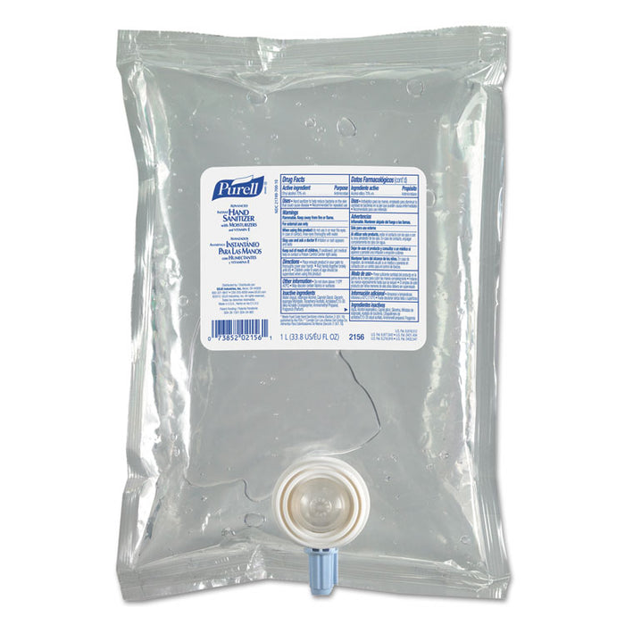 Advanced Hand Sanitizer Gel NXT Refill, 1000 ml, 8/Carton