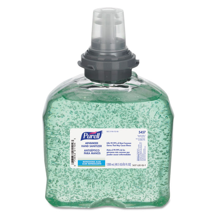 Advanced Hand Sanitizer Soothing Gel TFX Refill, 1200 mL, 4/Carton