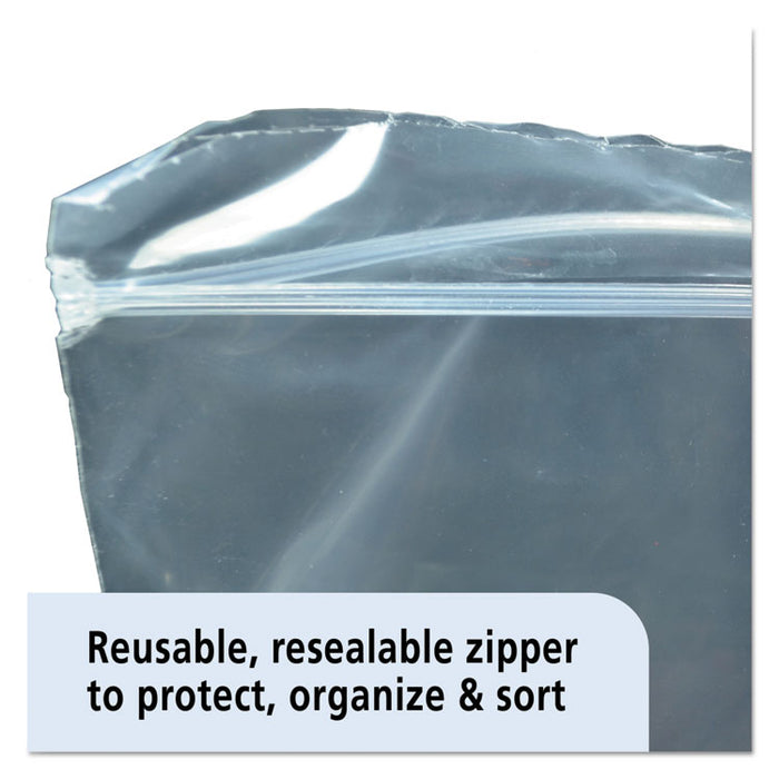 Seal Closure Bags, 2 mil, 10" x 10", Clear, 500/Carton