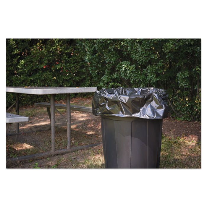 Insect-Repellent Trash Bags, 45 gal, 2 mil, 40" x 45", Black, 65/Box