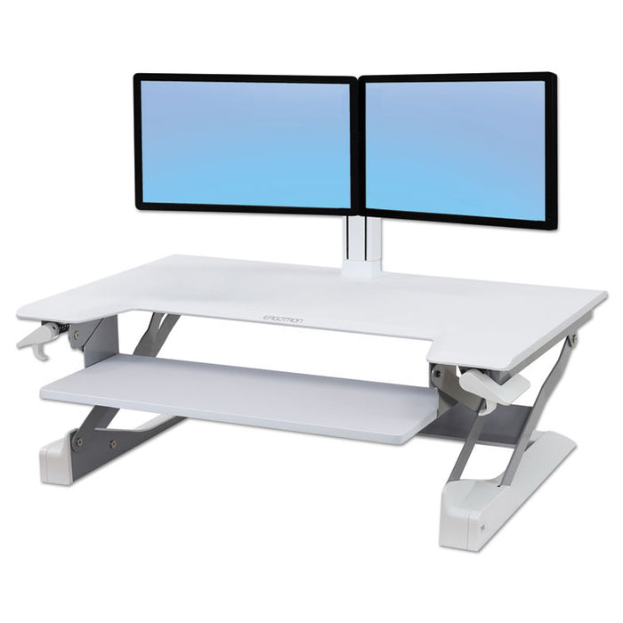 WorkFit-TL Desktop Sit-Stand Workstation, 37.5w x 25d x 20h, White