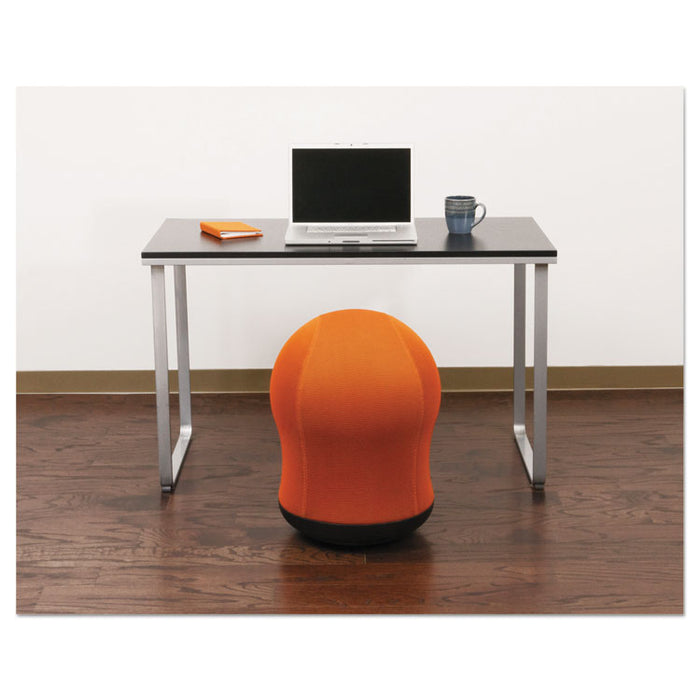 Zenergy Swivel Ball Chair, Orange Seat/Orange Back, Black Base