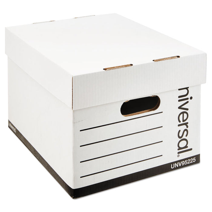 Professional-Grade Heavy-Duty Storage Boxes, Letter/Legal Files, White, 12/Carton