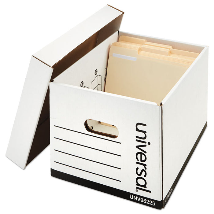 Professional-Grade Heavy-Duty Storage Boxes, Letter/Legal Files, White, 12/Carton