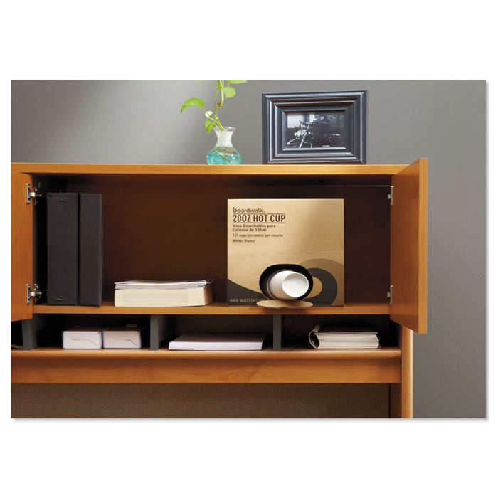 Convenience Pack Paper Hot Cups, 20 oz, White, 9 Cups/Sleeve, 15 Sleeves/Carton