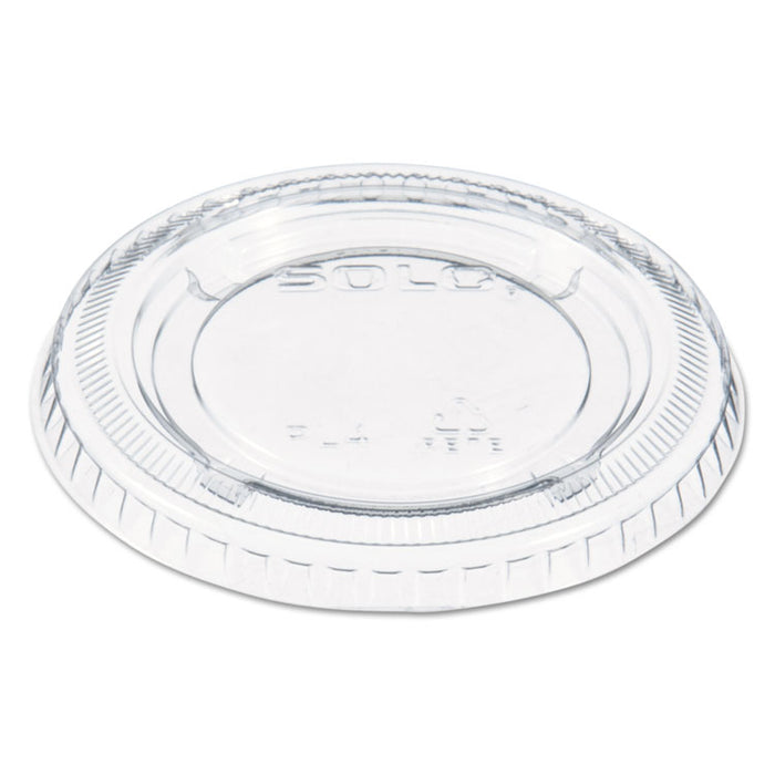 Portion/Souffle Cup Lids, Fits 3.25 oz to 9 oz Cups, Clear, 125/Pack, 20 Packs/Carton