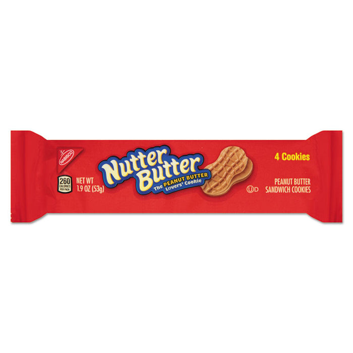 Nutter Butter Cookies, 3 oz Bag, 48/Carton