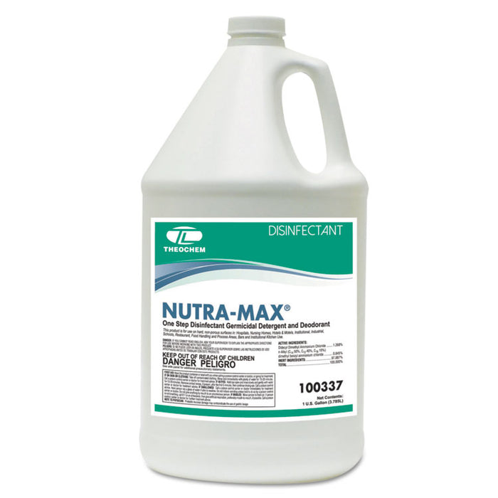 NUTRA-MAX Disinfectant Cleaner/Deodorizer, 1gal Bottle, 4/Carton