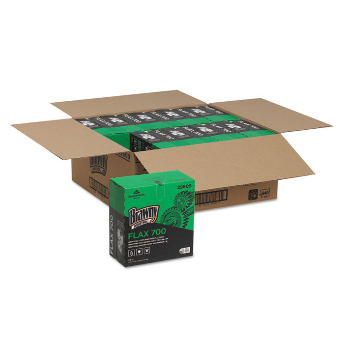 FLAX 700 Medium Duty Cloths, 9 x 16 1/2, White, 94/Box, 10 Box/Carton