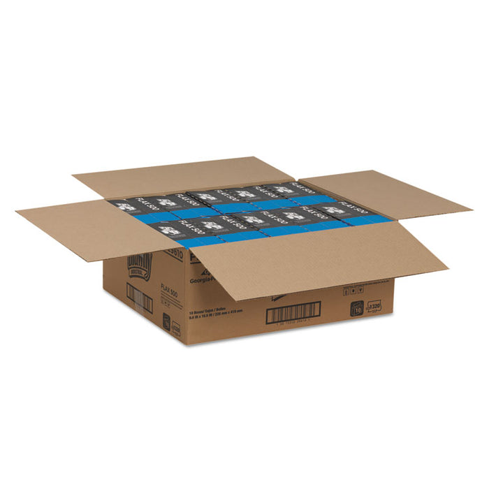 FLAX 500 Light Duty Cloths, 9 x 16 1/2, White, 132/Box, 10 Box/Carton