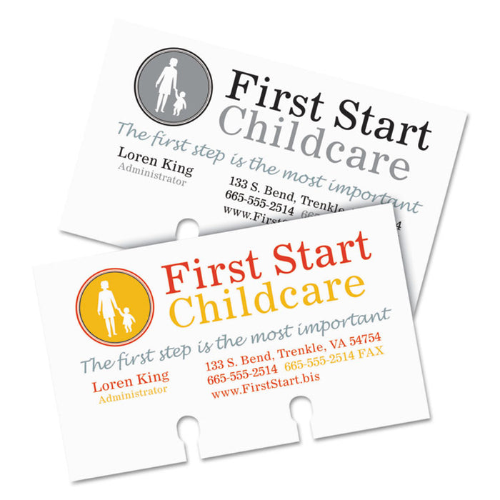 Large Rotary Cards, Laser/Inkjet, 3 x 5, White, 3 Cards/Sheet, 150 Cards/Box