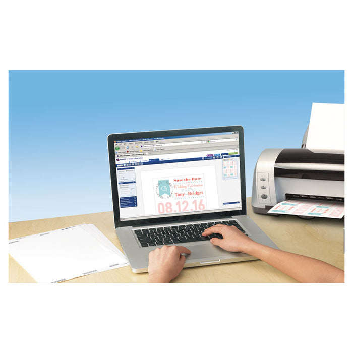 Postcards for Inkjet Printers, 4 1/4 x 5 1/2, Matte White, 4/Sheet, 200/Box