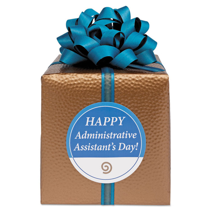 Round Print-to-the Edge Labels with SureFeed, 2.5" dia, Glossy White, 90/PK