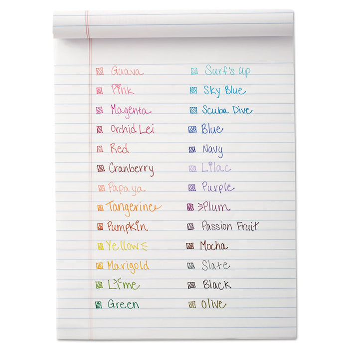 Flair Candy Pop Stick Porous Point Pen, 0.7mm, Assorted Ink/Barrel, 36/Pack