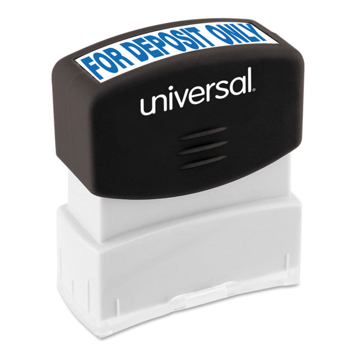 Message Stamp, for DEPOSIT ONLY, Pre-Inked One-Color, Blue